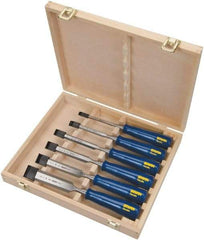 Irwin - 6 Piece Wood Chisel Set - 10-3/4" OAL, Sizes Included 1/4 to 1-1/4" - Strong Tooling