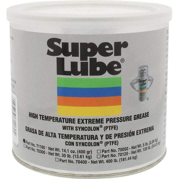 Synco Chemical - 400 g Canister Synthetic Extreme Pressure Grease - Translucent White, Extreme Pressure, Food Grade & High Temperature, 475°F Max Temp, NLGIG 2, - Strong Tooling