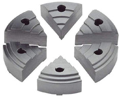 Value Collection - 2.16" Chuck Capacity, JF Attachment, Round Soft Lathe Chuck Jaw - 6 Jaws, Steel - Strong Tooling