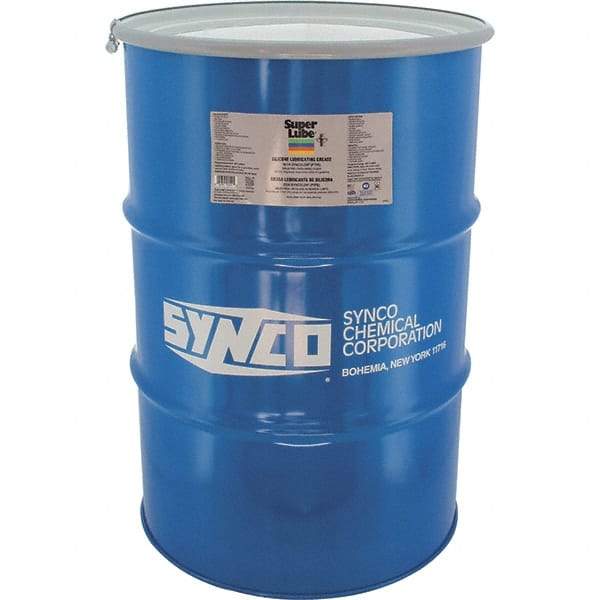 Synco Chemical - 400 Lb Drum Silicone General Purpose Grease - Translucent White, Food Grade, 500°F Max Temp, NLGIG 2, - Strong Tooling