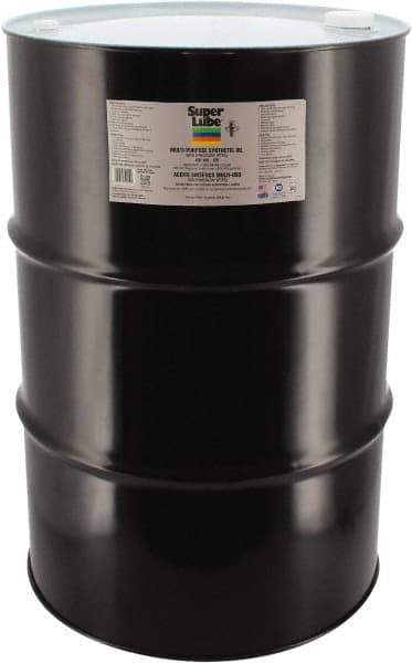 Synco Chemical - 55 Gal Drum Synthetic Multi-Purpose Oil - -42.78 to 232.22°F, SAE 85W, ISO 150, 681.5 SUS at 40°C, Food Grade - Strong Tooling