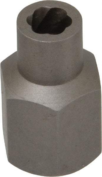 Irwin Hanson - 3/8" Drive Reverse Spiral Flute Hex Bolt Remover - 1/4" Hex, 2" OAL - Strong Tooling