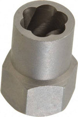 Irwin Hanson - 3/8" Drive Reverse Spiral Flute Hex Bolt Remover - 7/16" Hex, 2" OAL - Strong Tooling