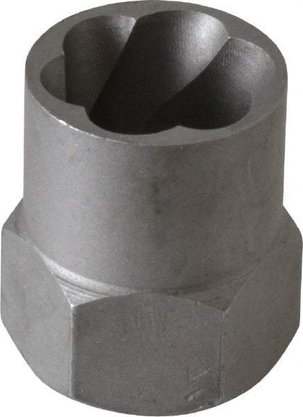 Irwin Hanson - 3/8" Drive Reverse Spiral Flute Hex Bolt Remover - 5/8" Hex, 2" OAL - Strong Tooling