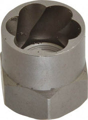 Irwin Hanson - 3/8" Drive Reverse Spiral Flute Hex Bolt Remover - 3/4" Hex, 2" OAL - Strong Tooling