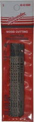 Milwaukee Tool - 4" Long, 6 Teeth per Inch, High Carbon Steel Jig Saw Blade - Toothed Edge, 0.2813" Wide x 0.043" Thick, U-Shank - Strong Tooling