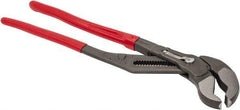 Knipex - 22" OAL, 4-1/2" Max Capacity, 20 Position Adjustable Tongue & Groove Pliers - Standard V-Jaws, Standard Head, Plastic Coated Handles - Strong Tooling