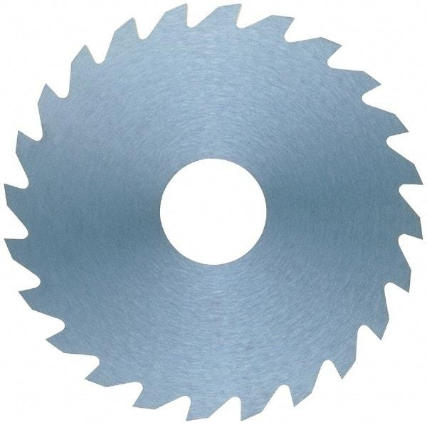 RobbJack - 1-1/2" Diam x 0.02" Blade Thickness x 1/2" Arbor Hole Diam, 16 Tooth Slitting and Slotting Saw - Arbor Connection, Right Hand, Uncoated, Solid Carbide, Concave Ground - Strong Tooling