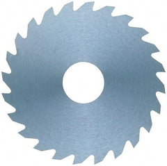 RobbJack - 1-1/2" Diam x 0.02" Blade Thickness x 1/2" Arbor Hole Diam, 16 Tooth Slitting and Slotting Saw - Arbor Connection, Right Hand, Uncoated, Solid Carbide, Concave Ground - Strong Tooling