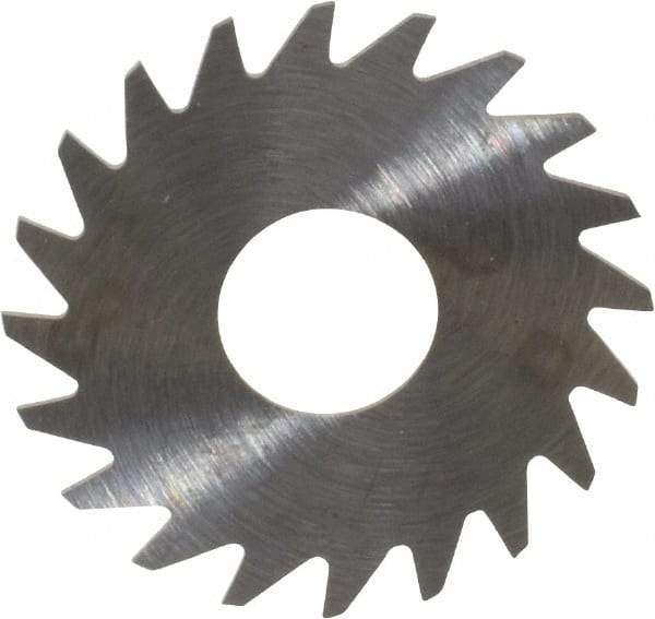 RobbJack - 3/4" Diam x 0.014" Blade Thickness x 1/4" Arbor Hole Diam, 20 Tooth Slitting and Slotting Saw - Arbor Connection, Right Hand, Uncoated, Solid Carbide, Concave Ground - Strong Tooling