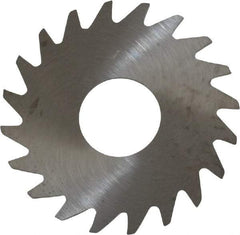 RobbJack - 3/4" Diam x 0.018" Blade Thickness x 1/4" Arbor Hole Diam, 20 Tooth Slitting and Slotting Saw - Arbor Connection, Right Hand, Uncoated, Solid Carbide, Concave Ground - Strong Tooling