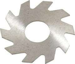 RobbJack - 3/4" Diam x 0.02" Blade Thickness x 1/4" Arbor Hole Diam, 10 Tooth Slitting and Slotting Saw - Arbor Connection, Right Hand, Uncoated, Solid Carbide, Concave Ground - Strong Tooling