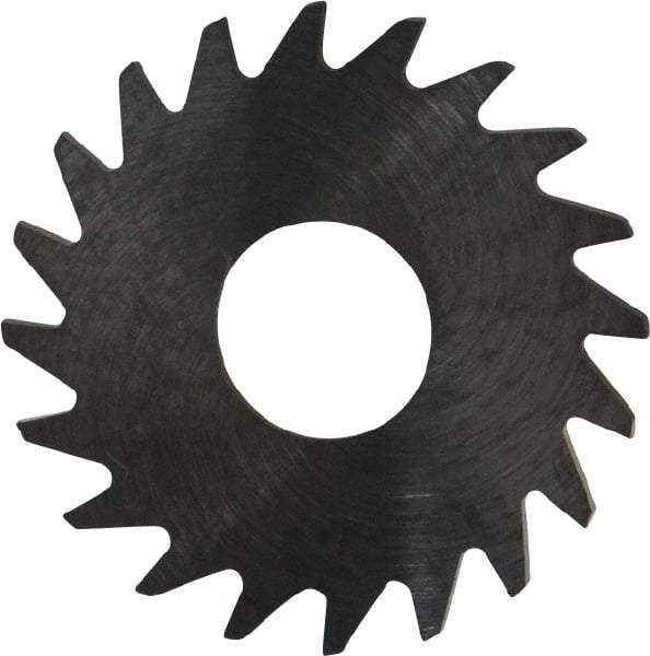 RobbJack - 3/4" Diam x 0.0312" Blade Thickness x 1/4" Arbor Hole Diam, 20 Tooth Slitting and Slotting Saw - Arbor Connection, Right Hand, Uncoated, Solid Carbide, Concave Ground - Strong Tooling