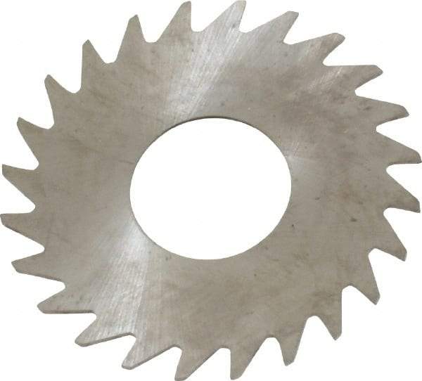 RobbJack - 1" Diam x 0.0156" Blade Thickness x 3/8" Arbor Hole Diam, 24 Tooth Slitting and Slotting Saw - Arbor Connection, Right Hand, Uncoated, Solid Carbide, Concave Ground - Strong Tooling