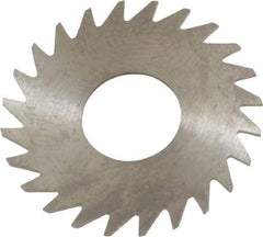 RobbJack - 1" Diam x 0.025" Blade Thickness x 3/8" Arbor Hole Diam, 24 Tooth Slitting and Slotting Saw - Arbor Connection, Right Hand, Uncoated, Solid Carbide, Concave Ground - Strong Tooling