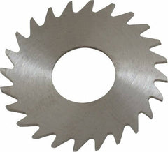 RobbJack - 1" Diam x 0.0312" Blade Thickness x 3/8" Arbor Hole Diam, 24 Tooth Slitting and Slotting Saw - Arbor Connection, Right Hand, Uncoated, Solid Carbide, Concave Ground - Strong Tooling