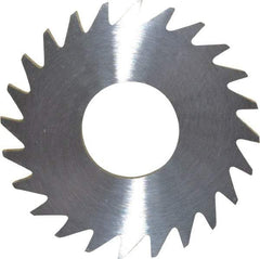 RobbJack - 1" Diam x 0.0937" Blade Thickness x 3/8" Arbor Hole Diam, 24 Tooth Slitting and Slotting Saw - Arbor Connection, Right Hand, Uncoated, Solid Carbide, Concave Ground - Strong Tooling