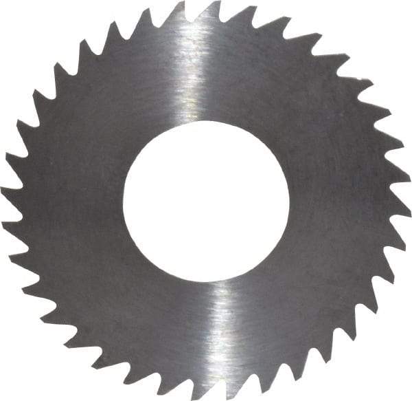 RobbJack - 1-1/4" Diam x 0.012" Blade Thickness x 1/2" Arbor Hole Diam, 36 Tooth Slitting and Slotting Saw - Arbor Connection, Right Hand, Uncoated, Solid Carbide, Concave Ground - Strong Tooling