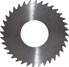 RobbJack - 1-1/4" Diam x 0.012" Blade Thickness x 1/2" Arbor Hole Diam, 36 Tooth Slitting and Slotting Saw - Arbor Connection, Right Hand, Uncoated, Solid Carbide, Concave Ground - Strong Tooling