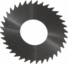 RobbJack - 1-1/4" Diam x 0.014" Blade Thickness x 1/2" Arbor Hole Diam, 36 Tooth Slitting and Slotting Saw - Arbor Connection, Right Hand, Uncoated, Solid Carbide, Concave Ground - Strong Tooling