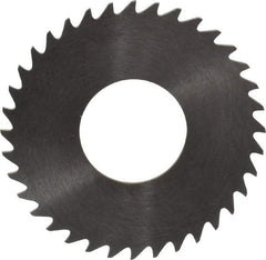 RobbJack - 1-1/4" Diam x 0.0312" Blade Thickness x 1/2" Arbor Hole Diam, 36 Tooth Slitting and Slotting Saw - Arbor Connection, Right Hand, Uncoated, Solid Carbide, Concave Ground - Strong Tooling