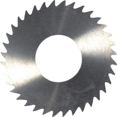 RobbJack - 1-1/4" Diam x 1/16" Blade Thickness x 1/2" Arbor Hole Diam, 36 Tooth Slitting and Slotting Saw - Arbor Connection, Right Hand, Uncoated, Solid Carbide, Concave Ground - Strong Tooling