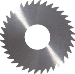 RobbJack - 1-1/2" Diam x 0.023" Blade Thickness x 1/2" Arbor Hole Diam, 36 Tooth Slitting and Slotting Saw - Arbor Connection, Right Hand, Uncoated, Solid Carbide, Concave Ground - Strong Tooling