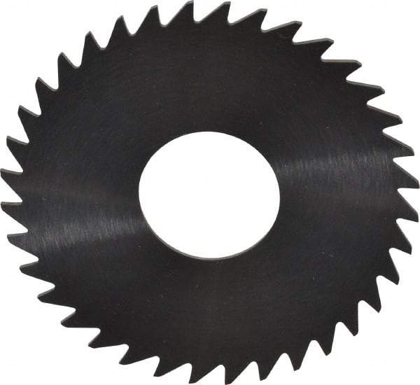 RobbJack - 1-1/2" Diam x 0.025" Blade Thickness x 1/2" Arbor Hole Diam, 36 Tooth Slitting and Slotting Saw - Arbor Connection, Right Hand, Uncoated, Solid Carbide, Concave Ground - Strong Tooling