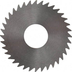 RobbJack - 1-1/2" Diam x 0.0312" Blade Thickness x 1/2" Arbor Hole Diam, 36 Tooth Slitting and Slotting Saw - Arbor Connection, Right Hand, Uncoated, Solid Carbide, Concave Ground - Strong Tooling