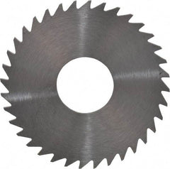 RobbJack - 1-1/2" Diam x 0.051" Blade Thickness x 1/2" Arbor Hole Diam, 36 Tooth Slitting and Slotting Saw - Arbor Connection, Right Hand, Uncoated, Solid Carbide, Concave Ground - Strong Tooling