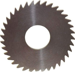 RobbJack - 1-1/2" Diam x 0.0781" Blade Thickness x 1/2" Arbor Hole Diam, 36 Tooth Slitting and Slotting Saw - Arbor Connection, Right Hand, Uncoated, Solid Carbide, Concave Ground - Strong Tooling