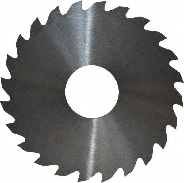 RobbJack - 1-3/4" Diam x 0.02" Blade Thickness x 1/2" Arbor Hole Diam, 24 Tooth Slitting and Slotting Saw - Arbor Connection, Right Hand, Uncoated, Solid Carbide, Concave Ground - Strong Tooling