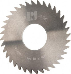 RobbJack - 1-3/4" Diam x 1/16" Blade Thickness x 5/8" Arbor Hole Diam, 36 Tooth Slitting and Slotting Saw - Arbor Connection, Right Hand, Uncoated, Solid Carbide, Concave Ground - Strong Tooling