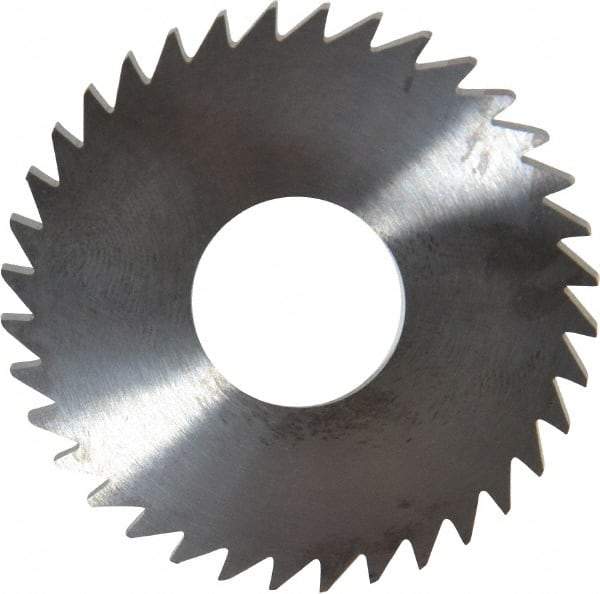 RobbJack - 1-3/4" Diam x 0.0937" Blade Thickness x 5/8" Arbor Hole Diam, 36 Tooth Slitting and Slotting Saw - Arbor Connection, Right Hand, Uncoated, Solid Carbide, Concave Ground - Strong Tooling