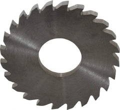 RobbJack - 1-3/4" Diam x 1/8" Blade Thickness x 5/8" Arbor Hole Diam, 24 Tooth Slitting and Slotting Saw - Arbor Connection, Right Hand, Uncoated, Solid Carbide, Concave Ground - Strong Tooling