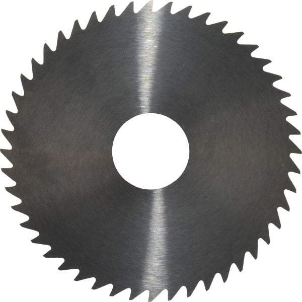 RobbJack - 2" Diam x 0.0156" Blade Thickness x 1/2" Arbor Hole Diam, 48 Tooth Slitting and Slotting Saw - Arbor Connection, Right Hand, Uncoated, Solid Carbide, Concave Ground - Strong Tooling