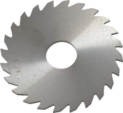 RobbJack - 2" Diam x 1/16" Blade Thickness x 1/2" Arbor Hole Diam, 24 Tooth Slitting and Slotting Saw - Arbor Connection, Right Hand, Uncoated, Solid Carbide, Concave Ground - Strong Tooling