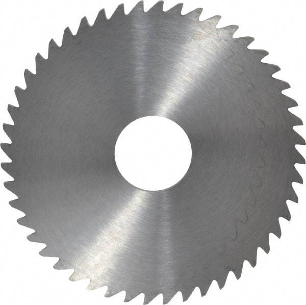 RobbJack - 2" Diam x 0.0781" Blade Thickness x 1/2" Arbor Hole Diam, 48 Tooth Slitting and Slotting Saw - Arbor Connection, Right Hand, Uncoated, Solid Carbide, Concave Ground - Strong Tooling