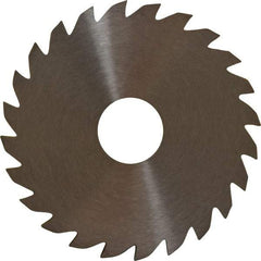 RobbJack - 2" Diam x 0.0937" Blade Thickness x 1/2" Arbor Hole Diam, 24 Tooth Slitting and Slotting Saw - Arbor Connection, Right Hand, Uncoated, Solid Carbide, Concave Ground - Strong Tooling