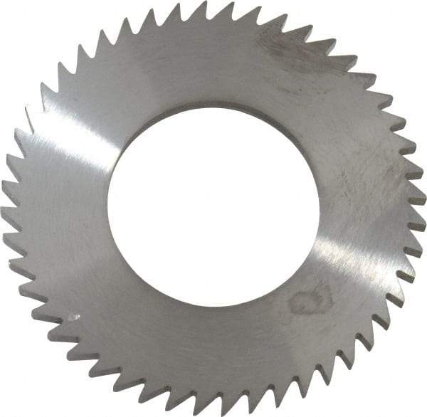 RobbJack - 2" Diam x 1/8" Blade Thickness x 1" Arbor Hole Diam, 48 Tooth Slitting and Slotting Saw - Arbor Connection, Right Hand, Uncoated, Solid Carbide, Concave Ground - Strong Tooling