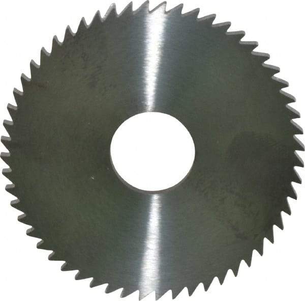 RobbJack - 2-1/4" Diam x 1/8" Blade Thickness x 5/8" Arbor Hole Diam, 56 Tooth Slitting and Slotting Saw - Arbor Connection, Right Hand, Uncoated, Solid Carbide, Concave Ground - Strong Tooling