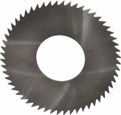 RobbJack - 2-1/2" Diam x 0.0468" Blade Thickness x 1" Arbor Hole Diam, 56 Tooth Slitting and Slotting Saw - Arbor Connection, Right Hand, Uncoated, Solid Carbide, Concave Ground - Strong Tooling