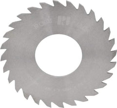 RobbJack - 2-1/2" Diam x 1/16" Blade Thickness x 1" Arbor Hole Diam, 28 Tooth Slitting and Slotting Saw - Arbor Connection, Right Hand, Uncoated, Solid Carbide, Concave Ground - Strong Tooling