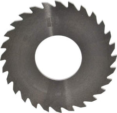 RobbJack - 2-1/2" Diam x 0.0781" Blade Thickness x 1" Arbor Hole Diam, 28 Tooth Slitting and Slotting Saw - Arbor Connection, Right Hand, Uncoated, Solid Carbide, Concave Ground - Strong Tooling