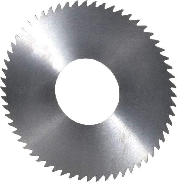 RobbJack - 2-3/4" Diam x 0.023" Blade Thickness x 1" Arbor Hole Diam, 60 Tooth Slitting and Slotting Saw - Arbor Connection, Right Hand, Uncoated, Solid Carbide, Concave Ground - Strong Tooling