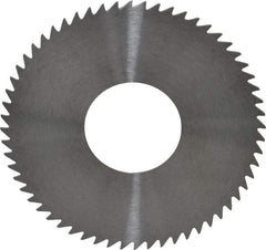 RobbJack - 2-3/4" Diam x 0.0312" Blade Thickness x 1" Arbor Hole Diam, 60 Tooth Slitting and Slotting Saw - Arbor Connection, Right Hand, Uncoated, Solid Carbide, Concave Ground - Strong Tooling