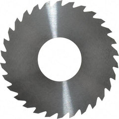 RobbJack - 2-3/4" Diam x 1/16" Blade Thickness x 1" Arbor Hole Diam, 30 Tooth Slitting and Slotting Saw - Arbor Connection, Right Hand, Uncoated, Solid Carbide, Concave Ground - Strong Tooling