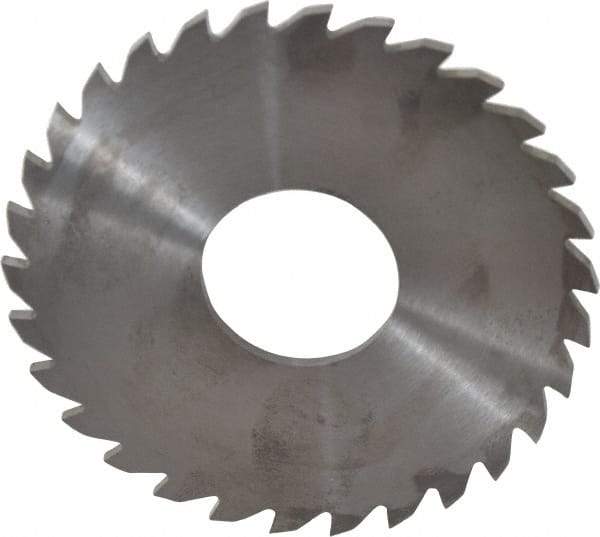 RobbJack - 3" Diam x 0.0937" Blade Thickness x 1" Arbor Hole Diam, 30 Tooth Slitting and Slotting Saw - Arbor Connection, Right Hand, Uncoated, Solid Carbide, Concave Ground - Strong Tooling