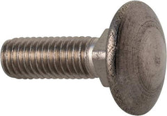 Value Collection - M5x0.8 16mm Length Under Head, Standard Square Neck, Carriage Bolt - Austenitic Grade A2 Stainless Steel, - Strong Tooling