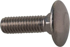 Value Collection - M6x1 20mm Length Under Head, Standard Square Neck, Carriage Bolt - Austenitic Grade A2 Stainless Steel, - Strong Tooling